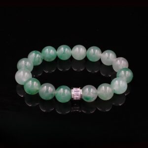 Vanying Stone Natural Round Bead Jadeite Bracelet