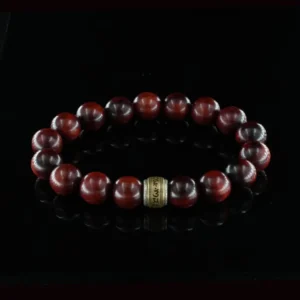 Vanying Stone Six-Syllable Mantra Blood Sandalwood & Rosewood Bracelet