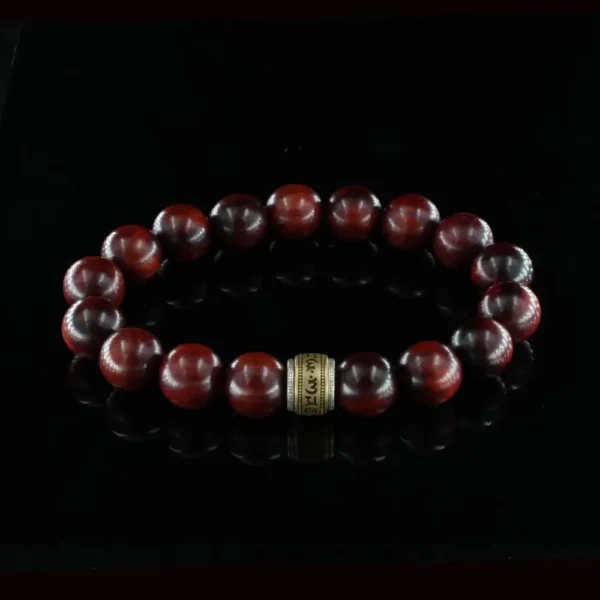 Vanying Stone Six-Syllable Mantra Blood Sandalwood & Rosewood Bracelet