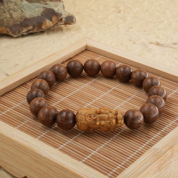 Vanying Stone Pi Xiu Sandalwood Bracelet
