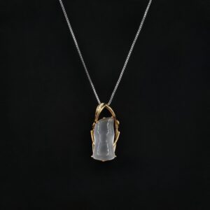 Vanying Stone Bamboo-Joint Jadeite Pendant