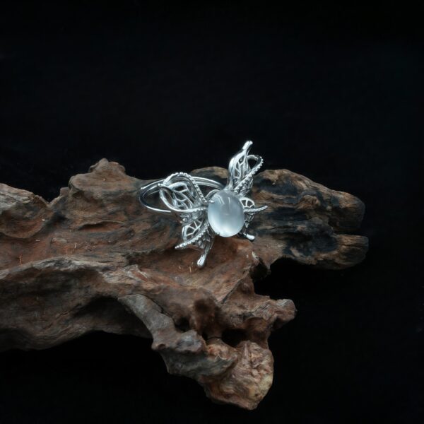 Vanying Stone Butterfly Jadeite Ring