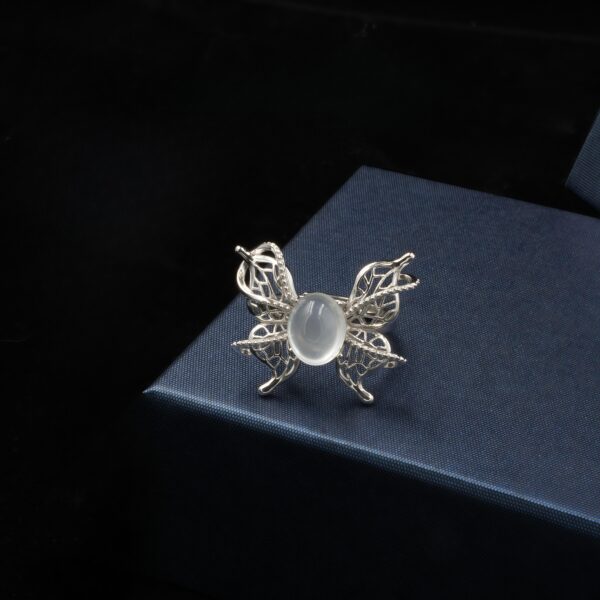 Vanying Stone Butterfly Jadeite Ring