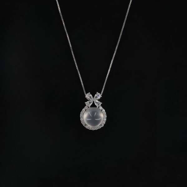 Vanying Stone Bowknot Jadeite Pendant