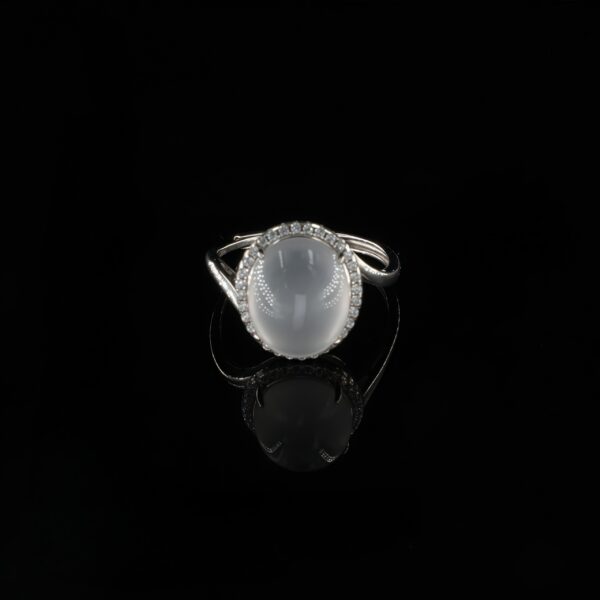 Vanying Stone Cabochon Jadeite Ring