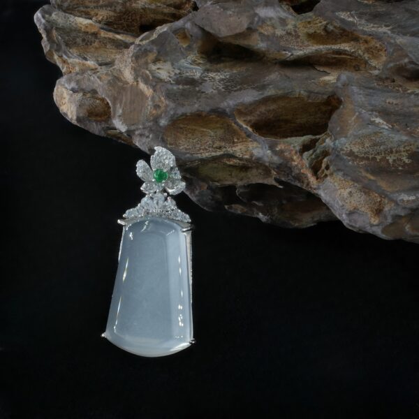 Vanying Stone Wushi Plaque Jadeite Pendant